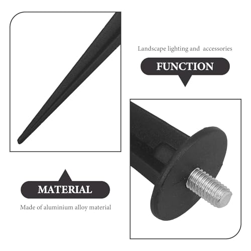 ARTIBETTER 6 Pack 6 Inch Aluminum Ground Stakes, Heavy Duty Rust-Proof Landscape Spikes for Solar Pathway Lights, Tent Pegs for Camping, Beach, Lawn Outdoor Decor Anchor Stakes