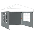 Raynesys Sidewall for 10x10 Canopy Tent, Waterproof Silver-Coated Fabric, UPF 50+ UV Protection, 3 Pack Canopy Wall 114''x72'', No Frame or Top Cover, Gray - color: Gray