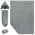 iClimb 3M Thinsulate Insulation Warm Camping Blanket Ultralight Compact - color: Light Grey, size: 72.8” × 55”, 1.52 lb
