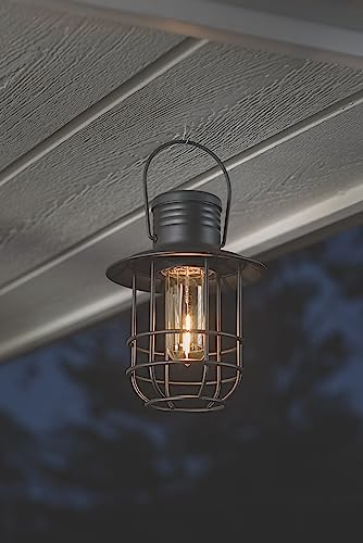 Xodus Innovations BL820-2 Battery-Operated LED Filament Style Lantern Outdoors Either Hanging or Standing , with Your Choice of 4, 6 or 8 Hour Automatic Timer