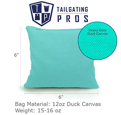Tailgating Pros Cornhole Boards - 4'x2' Regulation Boards w/Carrying Case, Score Keeper, & Set of 8 Corn Filled Bags w/Tote - size: 4'x2' Boards w/ LED Ring Lights, style: Tie Dye