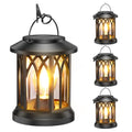 WdtPro 4 Pack Solar Lantern Outdoor Lights, Upgraded Bright Solar Lanterns Outdoor Waterproof, Hanging Solar Powered Lantern Over 12Hrs Lights for Outside Garden Yard Patio Tree Path Decor - size: 4 Pack, style: Classic Black