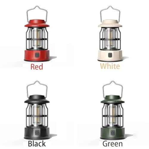 Rechargeable Lantern , Adjustable Waterproof Emergency Light , Ideal for Outdoor Survival, Fishing, Hurricanes, and Adventures，Portable Waterproof Camping Light,Lantern, Camping Lantern(White)