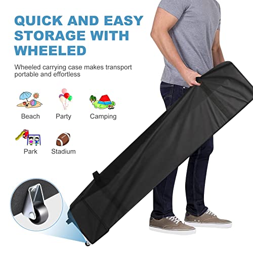 HOTEEL 10x12ft Pop Up Canopy, Waterproof Outdoor Party Easy Up Tent with Carry Bag, No Tools Needed, Event Tent for Parties, Backyard, Wedding, Commercial,Gray - color: Gray, size: 10x12FT (No Walls)
