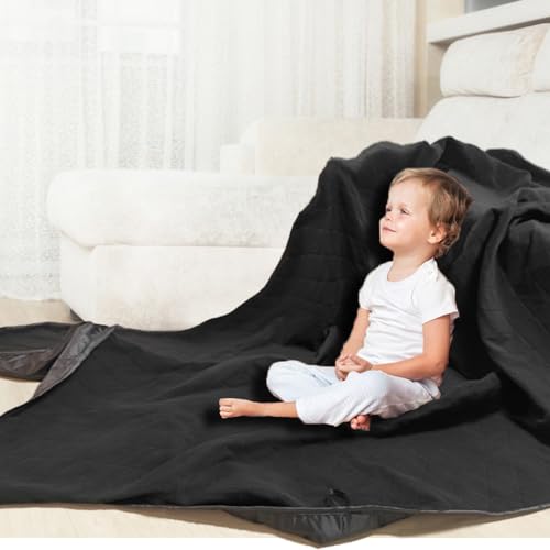 Large Outdoor Waterproof Blanket-Quilted Extra Thick Fleece Windproof Warm Includes Stuff Sack Shoulder Strap Machine Washable,55"x78"-Grey - color: Grey