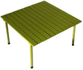 A2716G Low Aluminum Portable Table with Carrying Bag, Green - color: Green