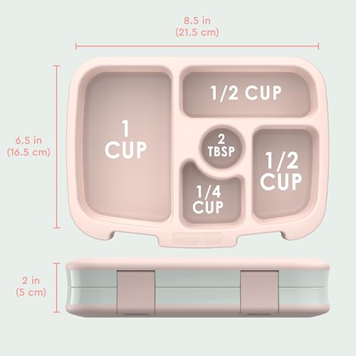 Bentgo Kids Prints Leak-Proof, 5-Compartment Bento-Style Kids Lunch Box - Ideal Portion Sizes for Ages 3-7, Durable, Drop-Proof, Dishwasher Safe, & PFAS & BPA-Free Materials (Nature Adventure) - color: Nature Adventure