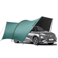 BISINNA Camping Tarp 18x13ft Car Awning Blackout Waterproof Hammock Rain Fly Sun Shade Rain Protection Canopy for Outdoor Beach Picnic (Green) - color: Green