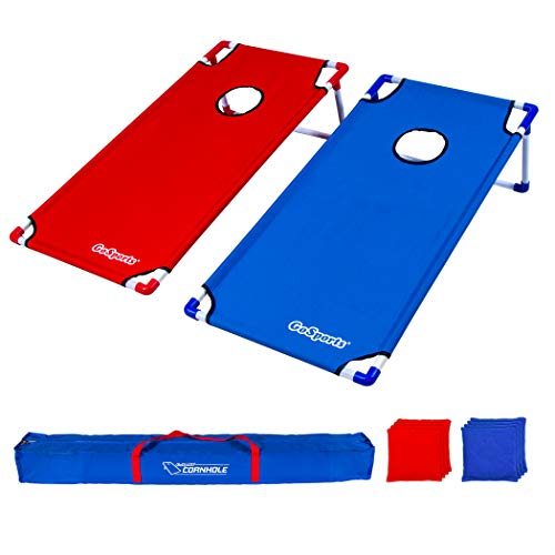 GoSports Portable Cornhole Game Sets – Premium Outdoor Lawn or Beach Toss Game - style: XL Red & Blue