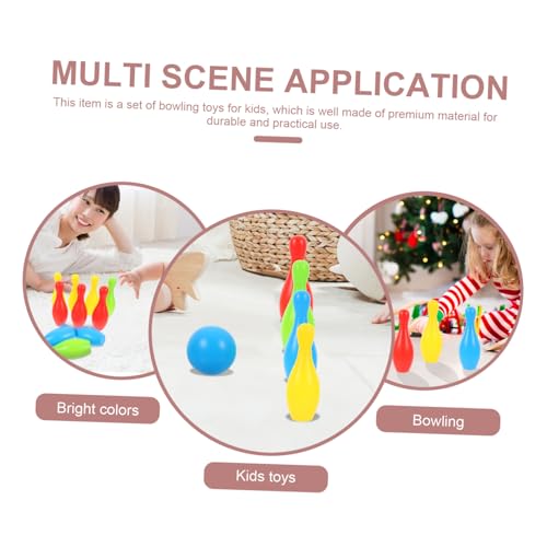 12Pcs Bowling Set Interactive Parent Simulation Game Includes Pins and Balls for Outdoor Fun and Skill Development