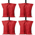 ABCCANOPY Canopy Weights 120 LBS Tent Sand Bags,4-Pack Red (Without Sand) - color: Red, size: 120 LBS
