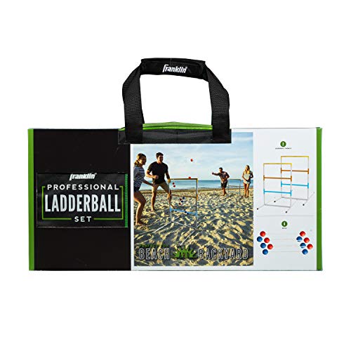 Franklin Sports Ladder Ball Set — Includes 2 Ladder Ball Targets with Weighted Bases and 6 Bolas — Ladder Golf Toss Outdoor Game For Beach or Backyard Fun — Professional, American, and Family Set Options - style: Professional
