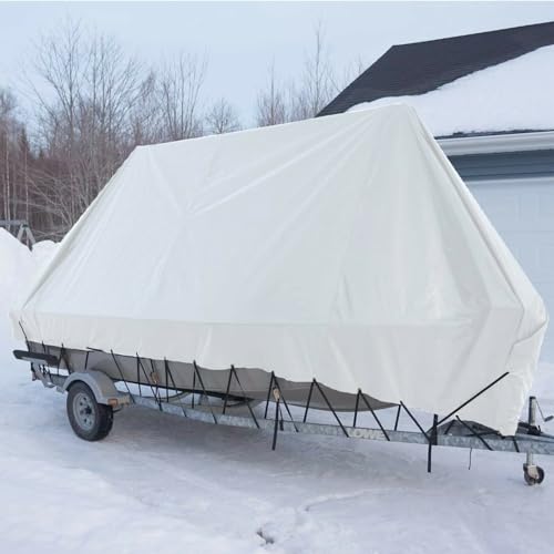 12'x 12' Tarps Heavy Duty Thick Waterproof, Poly Canopy White Tent Shelter Cover, 12 Mil Tarpaulin Shade, Rip and Tear Proof, UV Resistant Tarpaulin with Grommets and Reinforced Edges - color: White, size: 12 x 16ft
