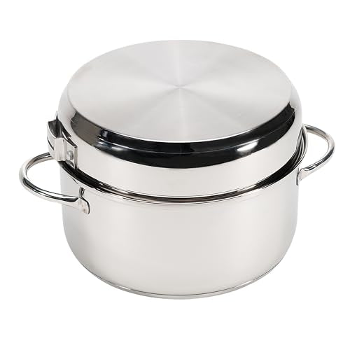 Stansport Stainless Steel Camping Cookware Set – Durable Nesting Mess Kit for Backpacking, Hiking & Outdoor Cooking – Compact Portable Pot & Pan with Carry Bag – Multiple Sizes for Family to Solo Use - style: 7 Piece