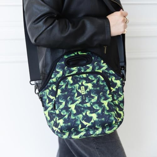 Sok It LunchTote Zippered Bag Insulated Neoprene Caddy (Born to Fly, X-Large 6.5 Quart Lunch Tote) - color: Born to Fly, size: X-Large 6.5 Quart Lunch Tote
