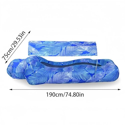 Inflatable Beach Lounger, – Stylish Pool Air Sofa Sun, Shade Easy Set Up, Hiking Outdoor Camping Picnic Vacation | Outdoor Camping Hiking Picnic Vacation Backyard Seaside Versatile