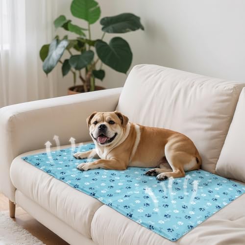 Ownpets Dog Cooling Mat, Large 39 x 23 Inch Thick and Waterproof Cooling Pad for Summer, Water-Filled Pet Mat for Large Dogs, Leakproof Design for Crate, Bed, Sofa, Floor and Car Seat - size: Large