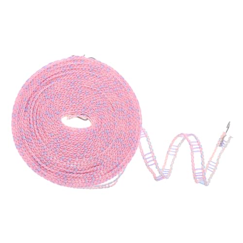 uxcell Windproof Clothesline, 10M 33ft Plastic Non-Slip Clothes Drying Rope Portable Travel Clothesline for Courtyard Outdoor Laundry Camping, Purple - color: Purple, size: 32.8ft