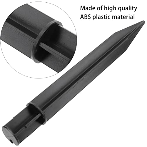 8pcs Plastic Ground Spikes Solar Torch Lights Stake Resistant Spikes Plug Replacement for Garden Lawn Light