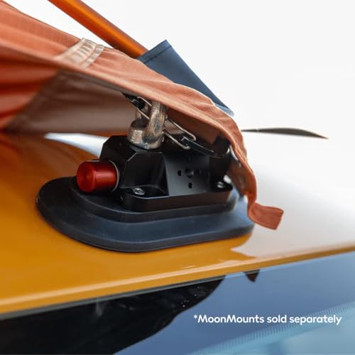 MoonShade Portable Vehicle Awning, Large 9' x 7' Shade Coverage, Lightweight Durable Car Canopy Suitable for Trucks SUVs Vans Campers and More (Sunset) - color: Sunset