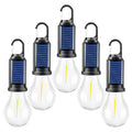 Led Tent Lights 5 Pack Camping Lantern USB Rechargeable Solar Tent Lights,Outdoor Hanging Light Bulbs with Clip Hook 3 Mode Lighting Warm White