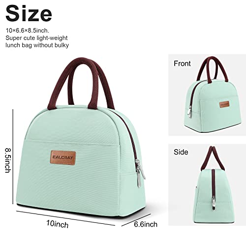 BALORAY Lunch Bag for Women Men Insulated Lunch Box for Adult Reusable Lunch Tote Bag for Work, Picnic or Travel (Mint Green) - color: Mint Green, size: M
