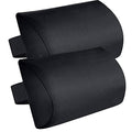 Zero Gravity Chair Set of 2 Replacement Pillow Headrest with Elastic Band, Universal Soft Removable Padded Cushion Head Pillow for Zero Gravity Lounge Folding Patio Lawn Recliner Chairs, Black - color: Black, size: 2 Pack