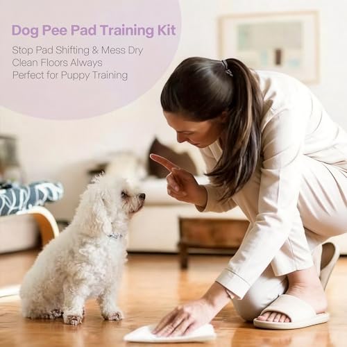 Pawise Dog Pee Pad Holder for Puppy, Puppy Pad Holder Tray, Pet Training Pee Pad, Indoor Potty Tray for Senior Dogs, Dog Toilet for Newborn Puppies, 23.5" x 23.5"，Purple - size: Small-Purple