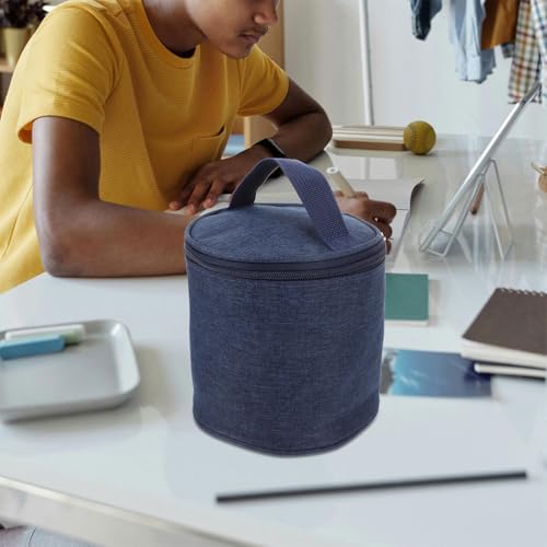 SEWACC Insulated Soup Cup Lunch Bag Large Oxford Fabric Thermal Cooler Tote with Lining, Portable Insulated Food Carrier for Travel and Work, 2pcs
