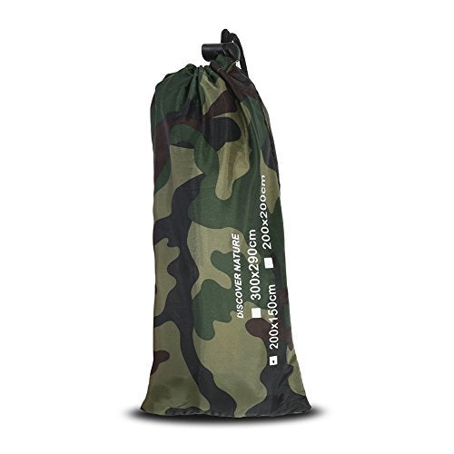 Camping Tarp, Waterproof Lightweight Portable 2x1.5m Emergency Shelter for Hiking Survival Backpacking Outdoor Activities