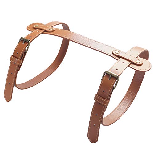 PU Leather Handle Outdoor Picnic Blanket Carry Strap Camping Travel Rug Carrier Blanket Motorcycle Tour Yoga Mat Luggage Belt (Light Brown) - color: Light Brown