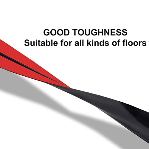 6.5Ft Floor Cord Cover Silicone Cable Protector Easy to Install Wire Organizer and Hider Ideal Extension Cord Cover for Home, Office, Garage (Black-6.5Ft) - color: Black-Silicone, size: 6.5Ft