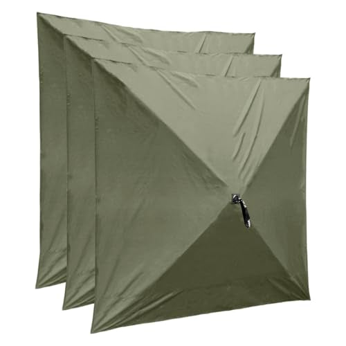 Clam Quick-Set Wind & Sun Panels 3-Pack – Green Screen Tent Sidewalls – Fits Traveler, Venture & Escape – Full Coverage Shade & Privacy – Carry Bag – Tent Not Included - color: Green, size: 3 Panel
