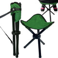 Travel Folding Camping Stool, 14.6 inches Tripod Chair and Maximum weight 210 lbs Outdoor Portable Party Chair Fishing Chair Seat for Camping Fishing Hiking Gardening and Beach Garden Painting - color: Green