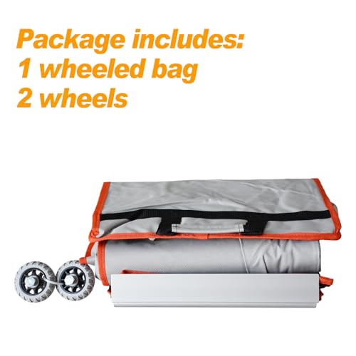 Eurmax USA Heavy Duty Wheeled Roller Bag Pop up Canopy Tent Universal Rolling Storage Bag for 10x10 Canopy Instant Tent (Grey) - color: Gray, size: 10x10