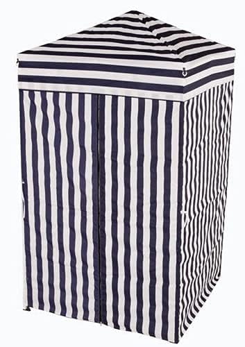 Impact Canopy 4' x 4' Portable Dressing Room, Pop Up Portable Changing Room, Navy Blue / White - color: Navy Blue / White