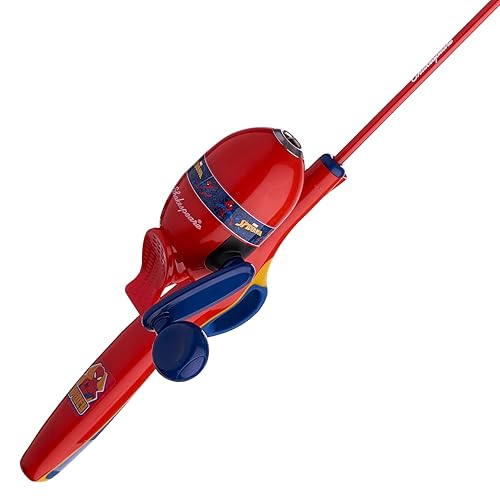 Shakespeare Youth Fishing Reel and Rod Combo - color: Marvel Spiderman 7pc Kit