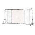 Franklin Sports Soccer Rebounder - Tournament Steel Rebounding Net - Perfect for Backyard Practice and Training - 12' x 6' & 6' x 4' - style: 12' x 6' - Silver