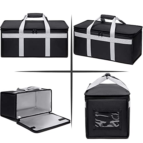 Insulated Delivery Bag Carrier Large 22"x10"x10" Commercial Grade (Chafing Dish, Warming Tray, Grocery, Pizza, Casserole) - size: Large, style: Commercial Large