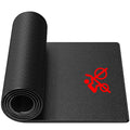 Bike Trainer Mat Compatible with Peloton Bike, for Treadmill & Row, THK 6mm, Under Mat Protect Hardwood Floor Carpet, Trainer Accessory for Indoor Stationary Exercise Bicycle - size: 24x48", style: Logo Style