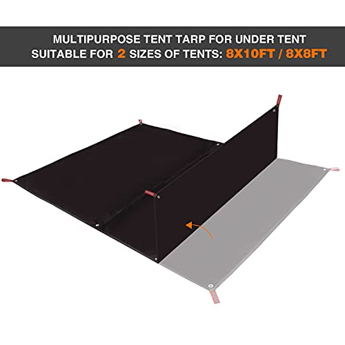 REDCAMP Ultralight Tent Footprint - 95" x116'', 4 in 1 Multifunctional Waterproof Camping Tent Tarp for Camping, Hiking and Survival Gear, Lightweight and Compact