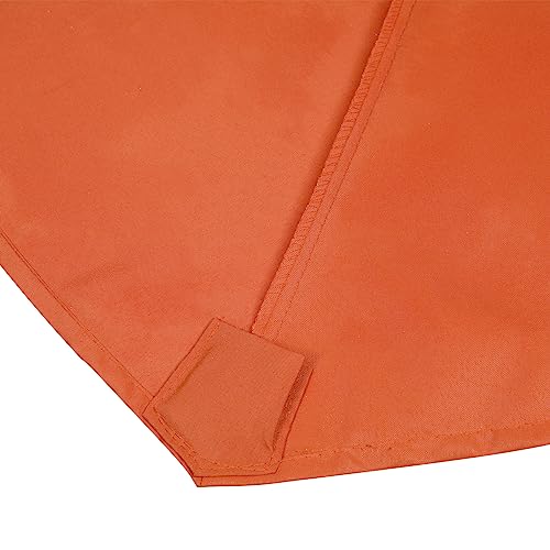 Sunnyglade 7.5ft Patio Umbrella Replacement Canopy Market Umbrella Top Outdoor Umbrella Canopy with 6 Ribs - color: Orange