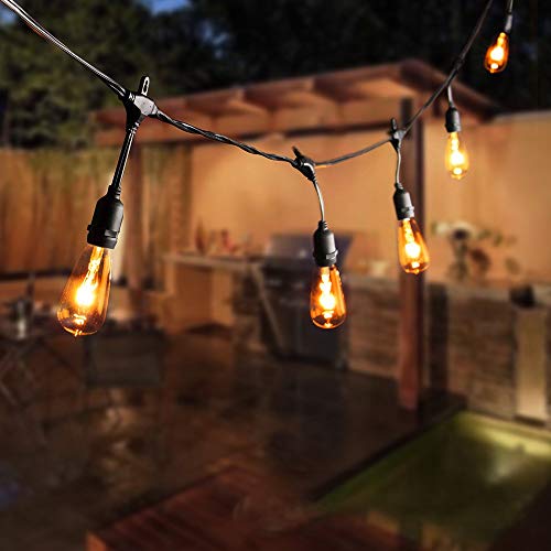 10 Pack Edison Replacement Light Bulbs,7-Watt E17 Screw Base ST40 Replacement Clear Glass Light Bulbs for Outdoor String Lights, Warm White - style: E17 Bulbs - 10 PC