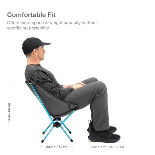 Helinox Chair Zero Ultralight Compact Camping Chair - color: Black, style: Chair Zero Large