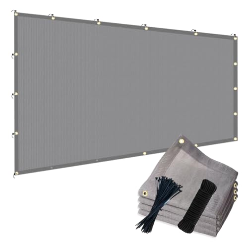 POYEE 90% 10x20ft Sun Shade Cloth for Outdoor Deck Backyard Patio Garden Pergola Cover Canopy Gray - size: 10x20ft