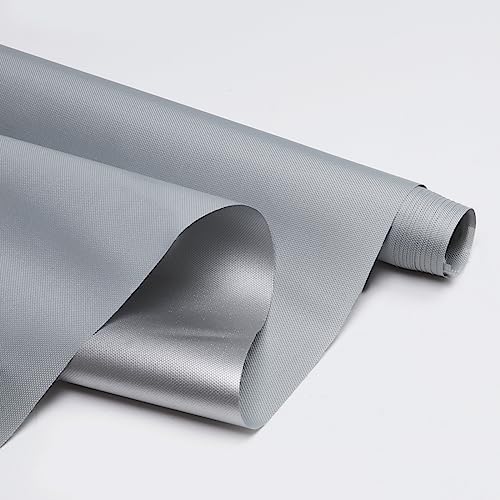 1Yard (60"×36") Marine Waterproof Fabric - Outdoor UV-Resistant Lightweight Durable Ripstop Material, UPF50+ Sun-Protection Blackout for Tarp Tent Camping Canopy, Silver - color: Silver, size: 1 Yard