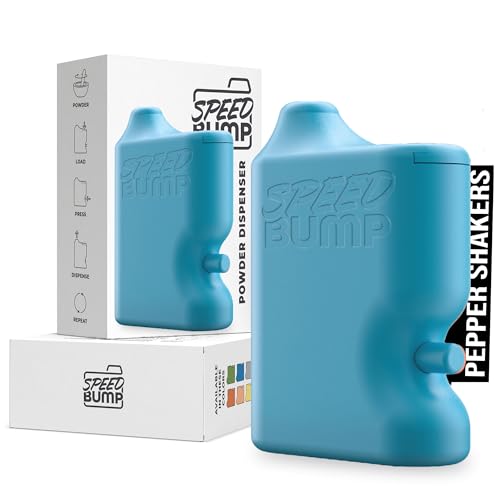 Portable Pepper Shaker (Blue) - Versatile Seasoning Set, Multi Functional Salt Dispenser Spice Shakers for Easy Use - Convenient & Discrete Plastic Salt and Pepper Dispenser for Fine Spices - color: Blue