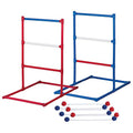 Franklin Sports Ladder Ball Set — Includes 2 Ladder Ball Targets with Weighted Bases and 6 Bolas — Ladder Golf Toss Outdoor Game For Beach or Backyard Fun — Professional, American, and Family Set Options - style: American