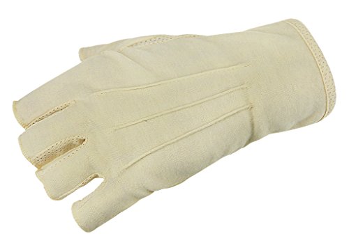 Lightweight Summer Fingerless Gloves Men Women UV Sun Protection Driving Cotton Gloves Nonslip Touchscreen Mittens - color: Beige