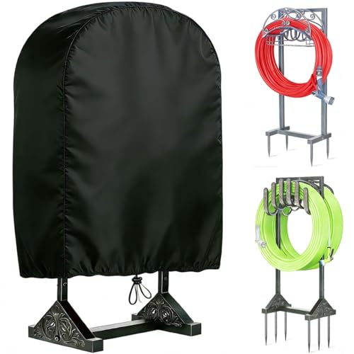 Hose Cover for Sun and Snow- Universal Fit for Hose Hangers, Heavy Duty 420D Oxford Fabric Outdoor Full Hose Protector for Rain & Wind, Includes Straps,Garden Hose Covers for Outside,All Weather - color: Oxford-Hose Holder Cover